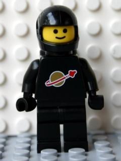 LEGO Minifigure-Classic Space - Black with Airtanks and Modern Helmet (Reissue)-Space / Classic Space-SP003NEW-Creative Brick Builders